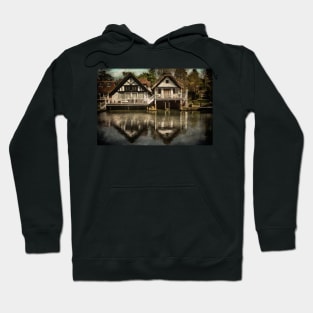 Boathouses at Goring on Thames Hoodie